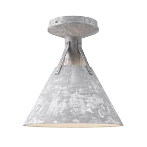 Archer - 1 Light Flush Mount-10 Inches Tall and 9.5 Inches Wide